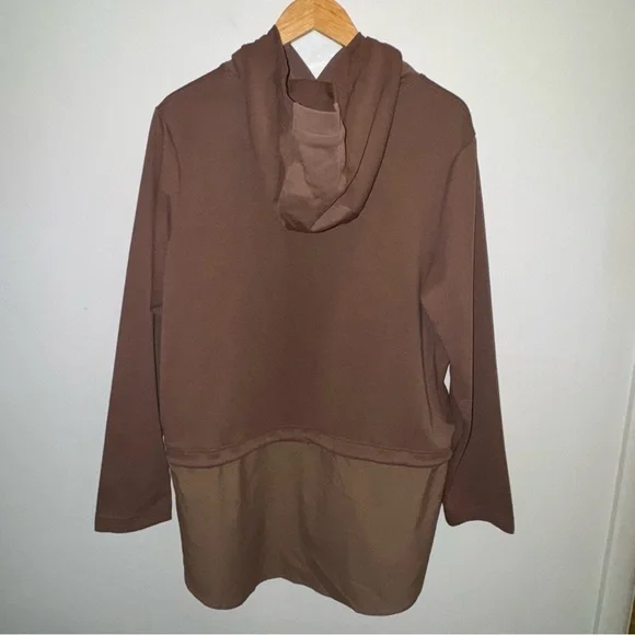 Athleta Gallery Hoodie Pullover Tunic Top Shirttail Women’s Size Extra Large - Picture 6 of 11